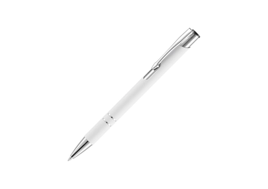 Ручка шариковая Keskus Soft Touch, белая