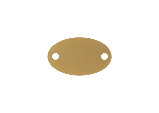 Шильдик металлический Alfa Oval, золотистый
